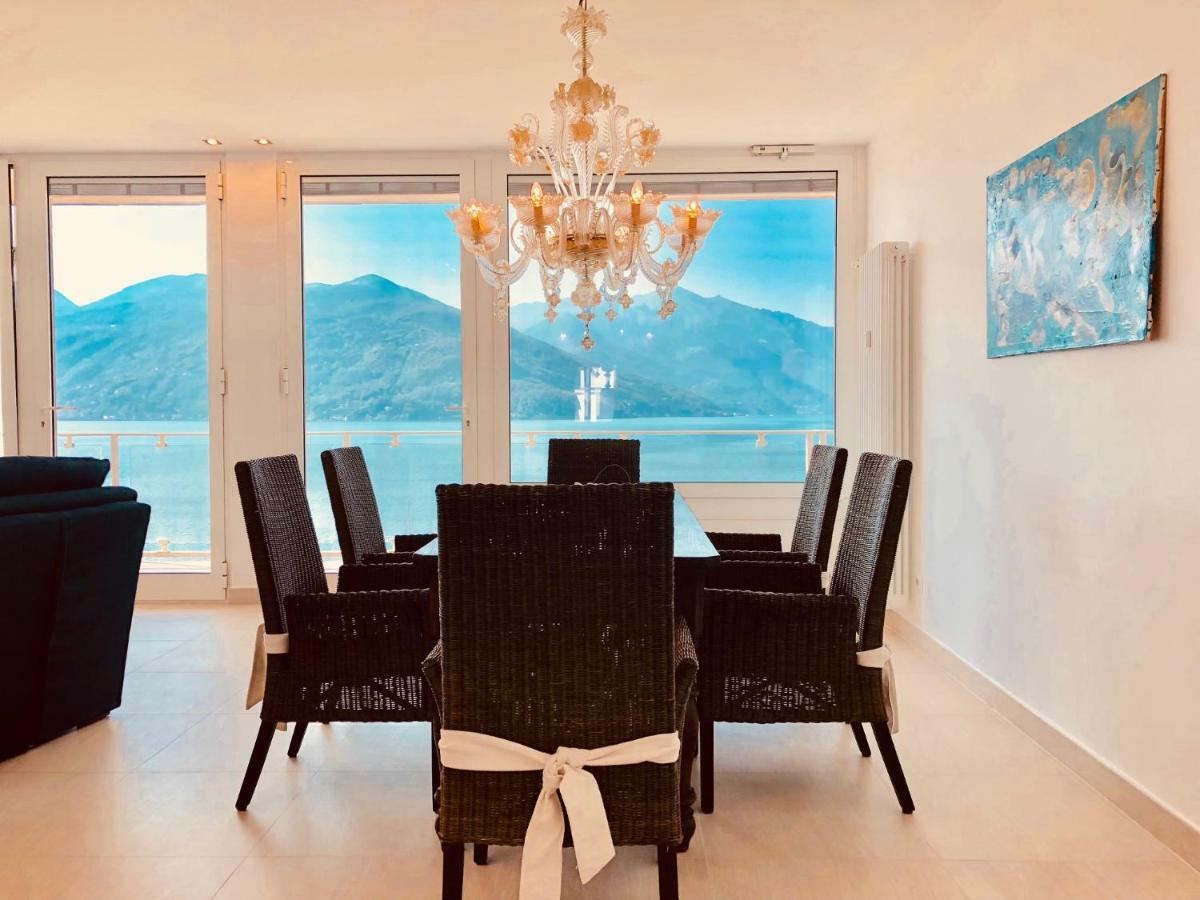 Ferienwohnung Attico Palazzo Di Vetro Luino Exterior foto