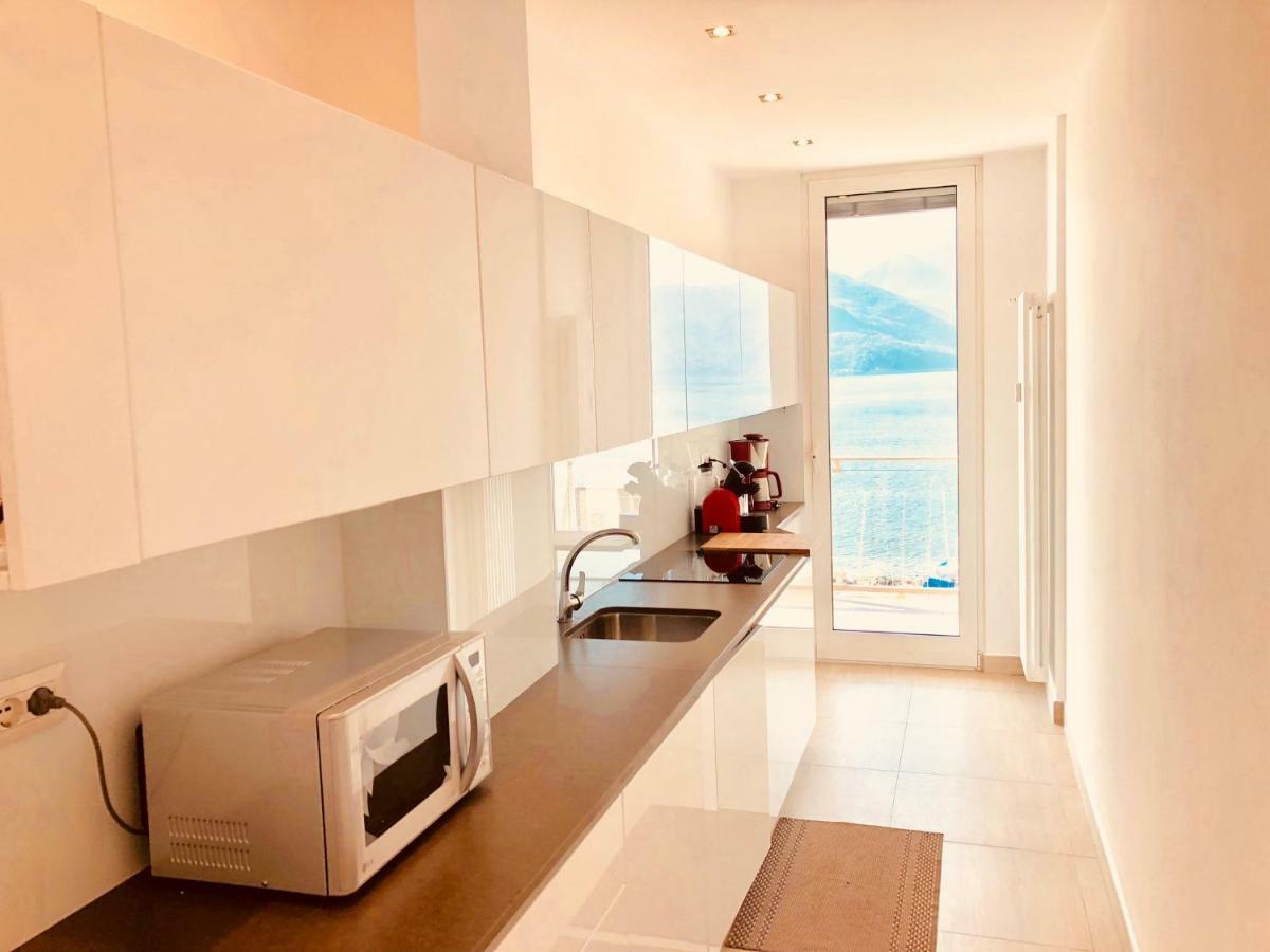Ferienwohnung Attico Palazzo Di Vetro Luino Exterior foto